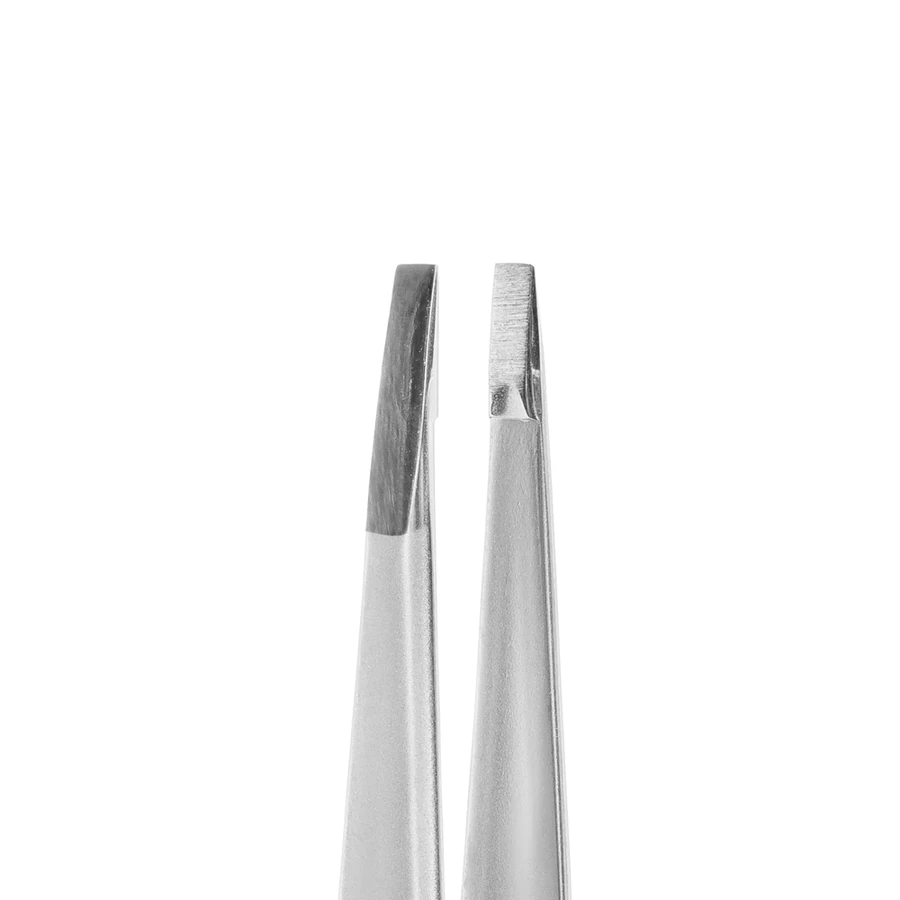 Пінцет для брів Staleks Pro EXPERT 10 TYPE 2 вузькі прямі кромки