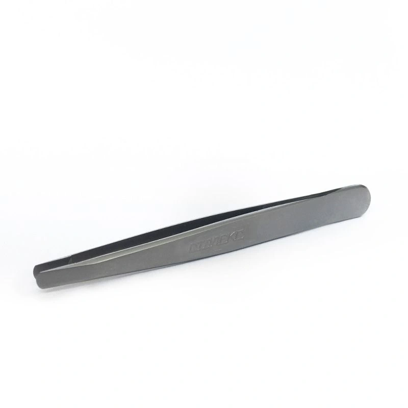 Пінцет для брів Staleks EXPERT 10 TYPE 6 закруглені кромки