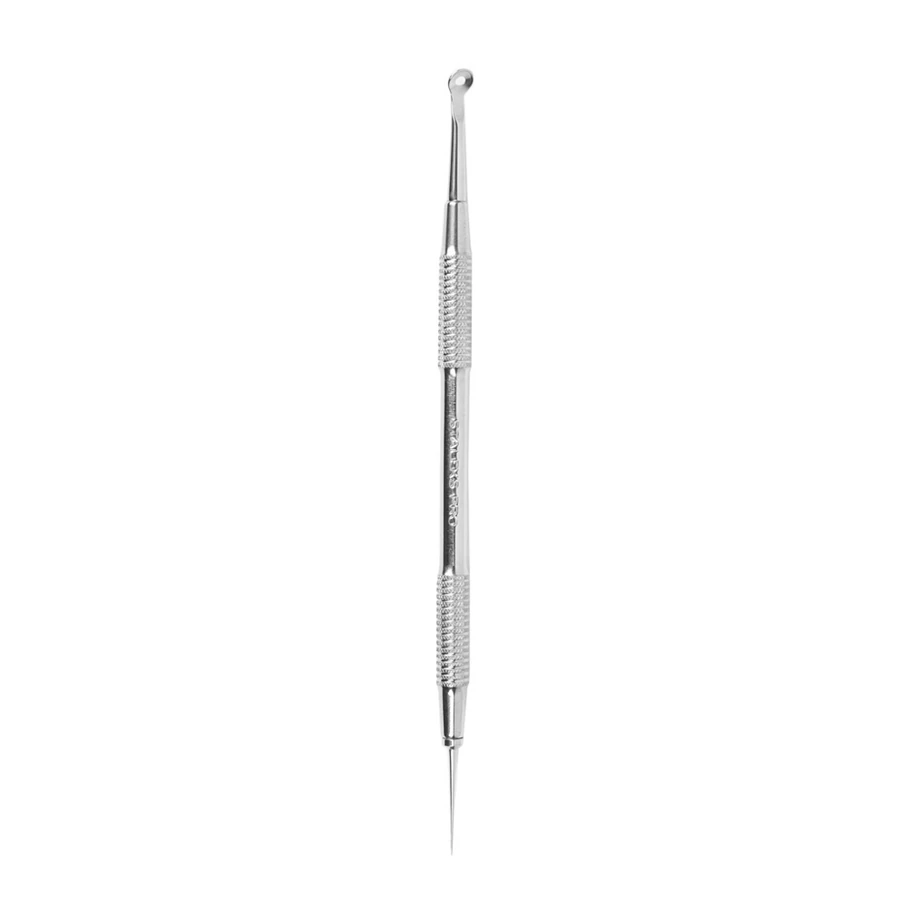 Ложка косметологічна двостороння Staleks Pro EXPERT 21 TYPE 4 Уно + голка Відаля