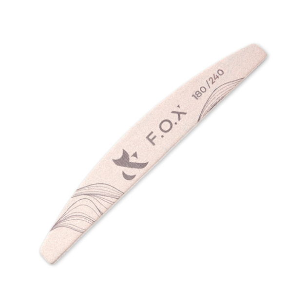 Пилка для нігтів FOX Nail File handmade 100/180 грит 100/180 грит, handmade