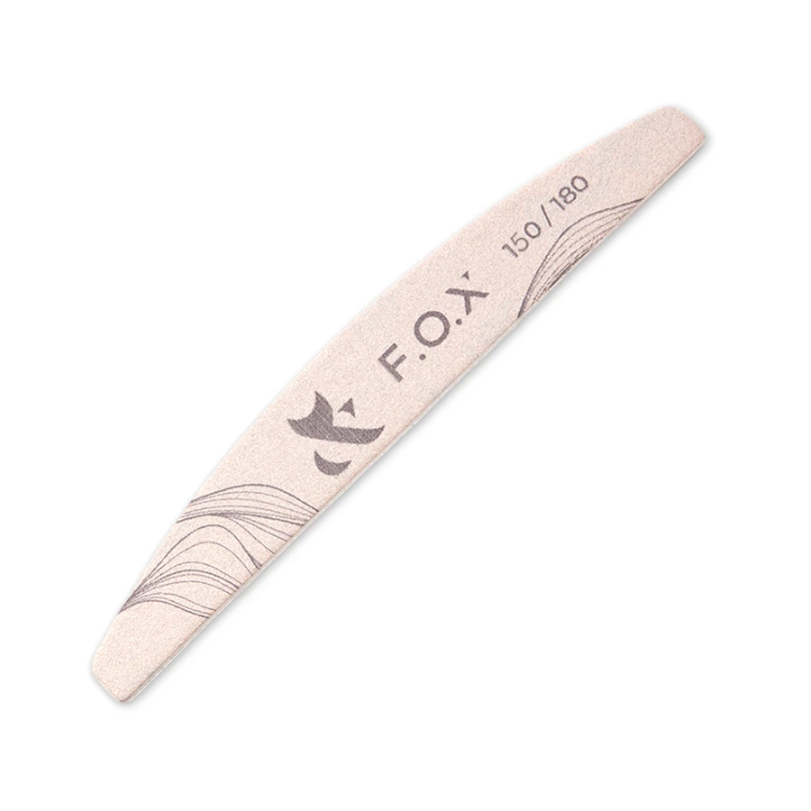Пилка для натуральних та штучних нігтів FOX Nail File handmade 150/180 грит