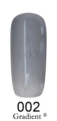 Гель-лак FOX Gel-polish Gold Gradient 002, світло-сіра емаль для градієнта 6 ml