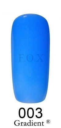 Гель-лак FOX Gel-polish Gold Gradient 003, небесно-блакитна емаль для градієнта 6 ml