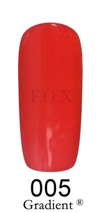 Гель-лак FOX Gel-polish Gold Gradient 005, червона емаль для градієнта 6 ml