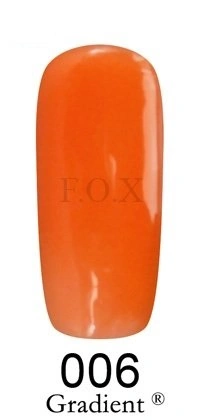 Гель-лак FOX Gel-polish Gold Gradient 006, помаранчева емаль для градієнта 6 ml