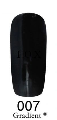 Гель-лак FOX Gel-polish Gold Gradient 007, чорна емаль для градієнта 6 ml