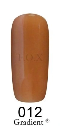 Гель-лак FOX Gel-polish Gold Gradient 012, бежево-коричнева емаль для градієнта 6 ml