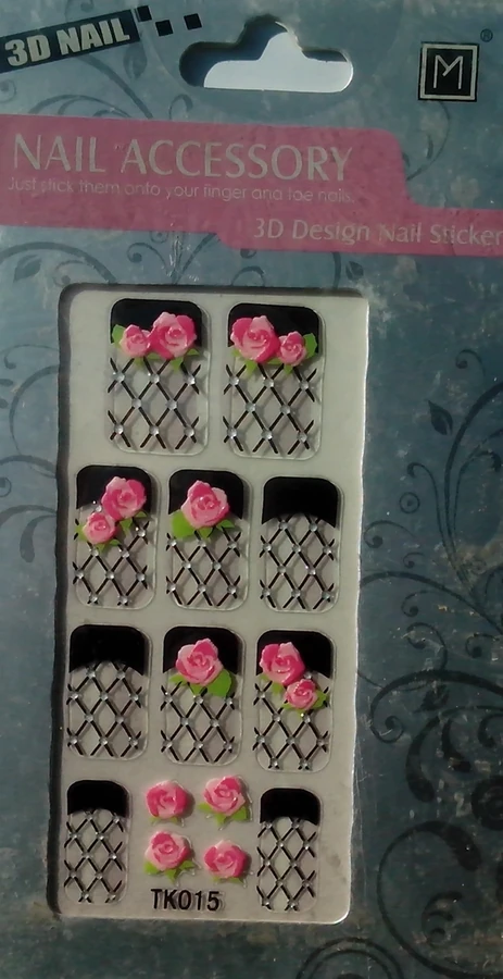 Кольорові водні наклейки в асортименті YRE Color Jewelri Nails