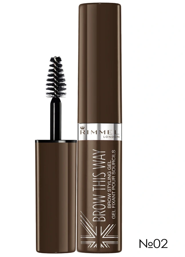 Гель для брів Rimmel Brow This Way Argan Oil (№02) №2