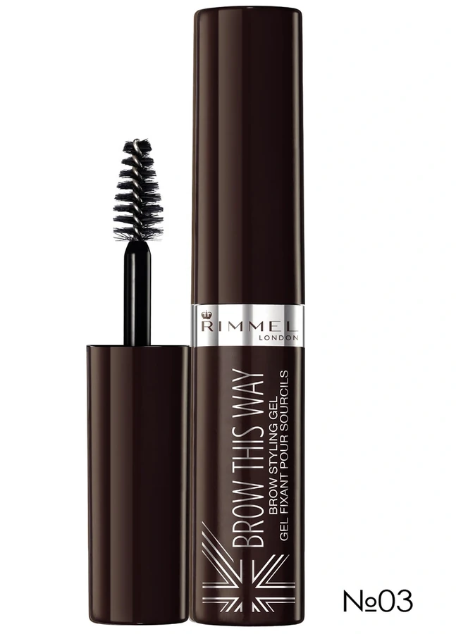 Гель для брів Rimmel Brow This Way Argan Oil (№03) №3
