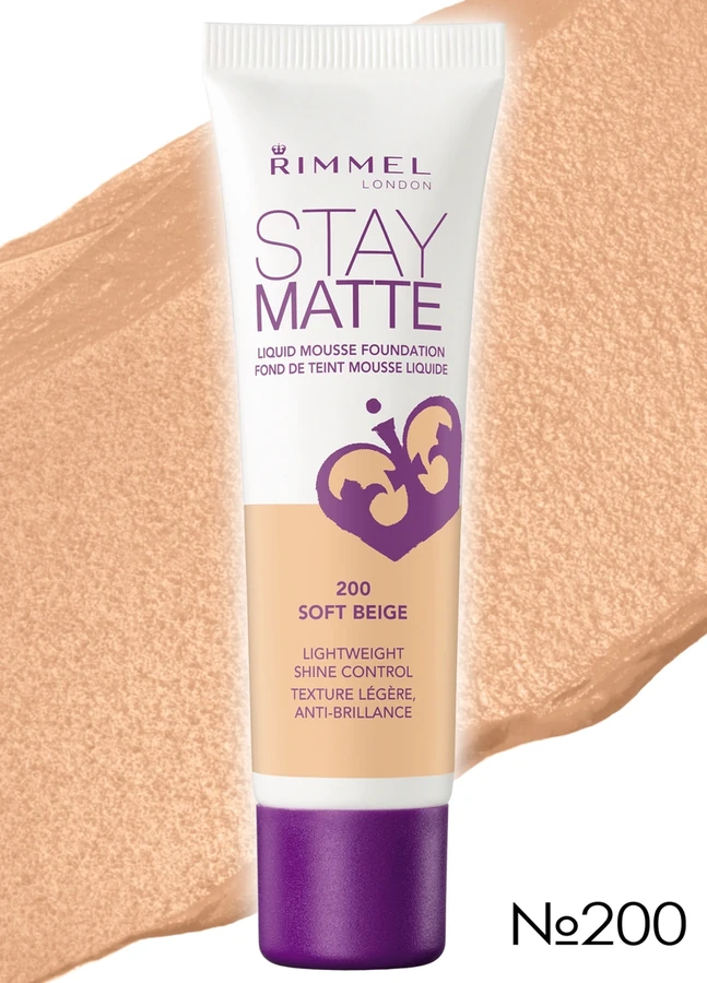 Тональна основа Rimmel Stay Matte Tonal Basis (№200) №200 Soft Beige
