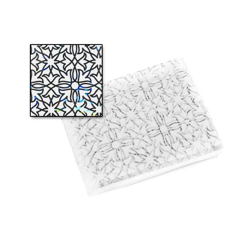 Фольга для нігтів Naomi Stencil foil №16 Openwork lace №16 Ажурні мережива