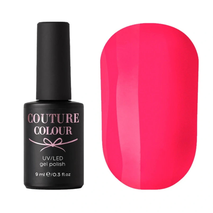 Гель-лак Couture Colour Gel Polish 113 яскравий рожево-кораловий, емаль 9 мл