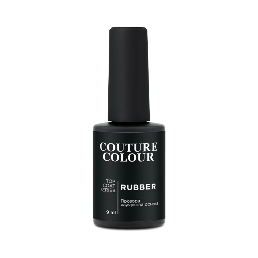 Прозорий каучуковий топ для гель-лаку Couture Colour Rubber Top Coat 9 мл