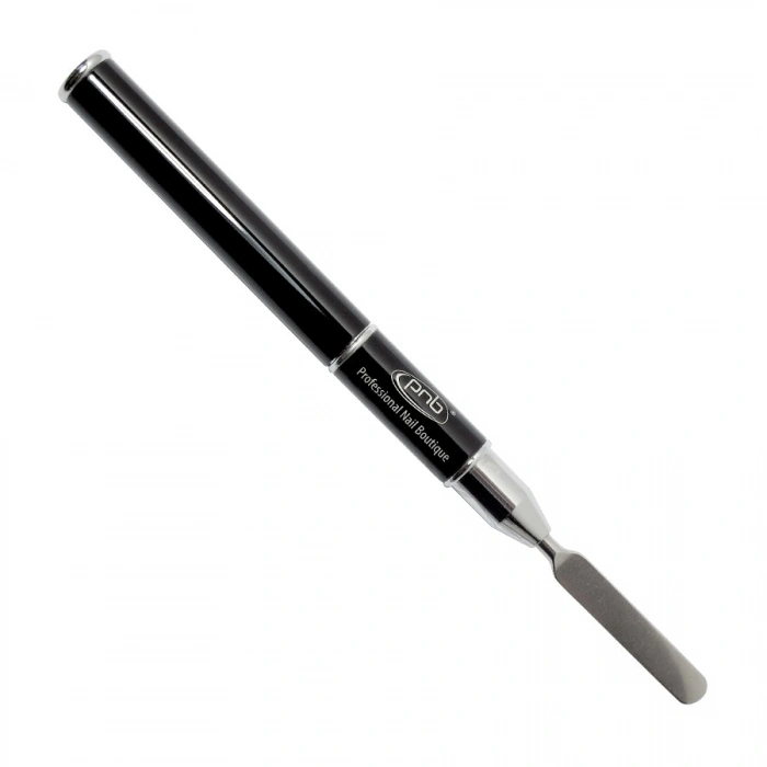 Пензель овальний PNB Gel Brush + Spatula 2 in 1 нейлон