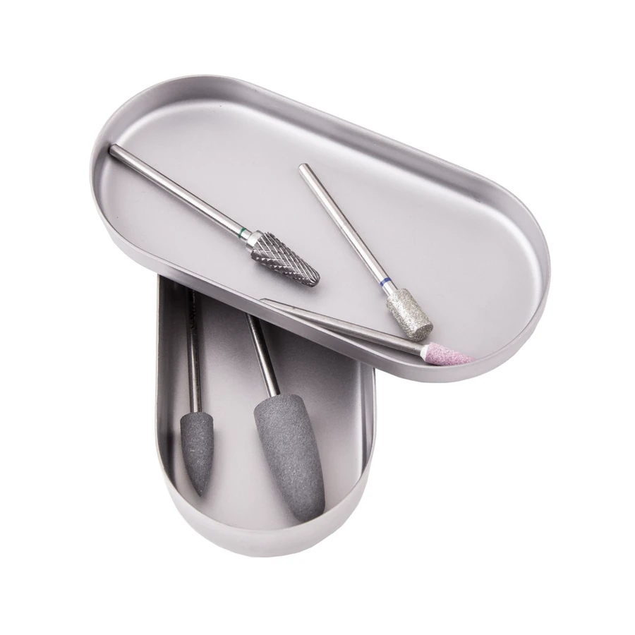Лоток із кришкою для фрез Staleks Pro Tray with Lid 90х40х15 мм