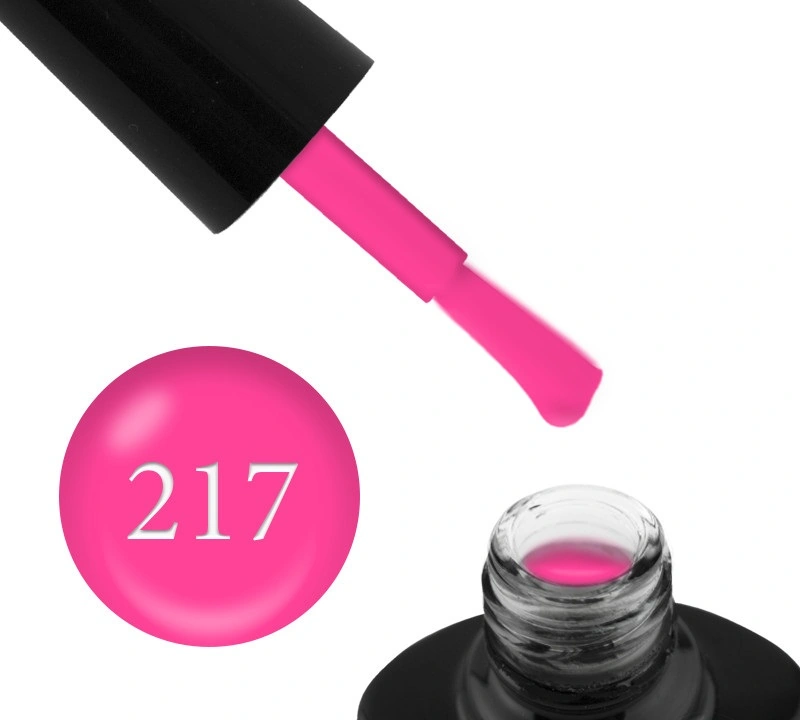 Гель-лак G.La color Gel-polish Pink Neon 217 рожевий неон, емаль 10 ml