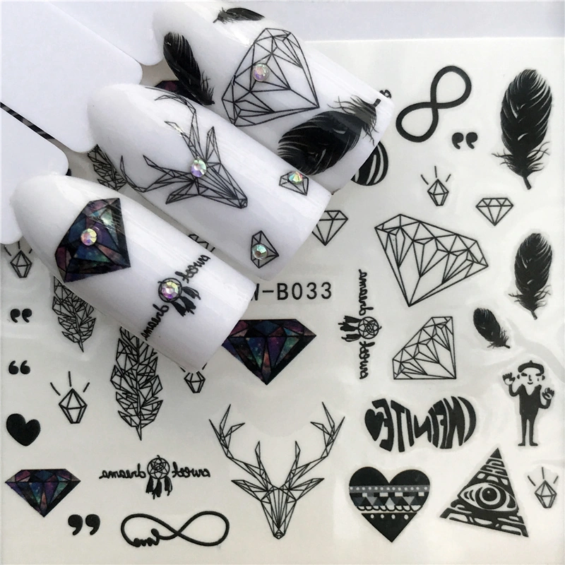 Водні наклейки на нігті Nail Perfect Water Stickers B033