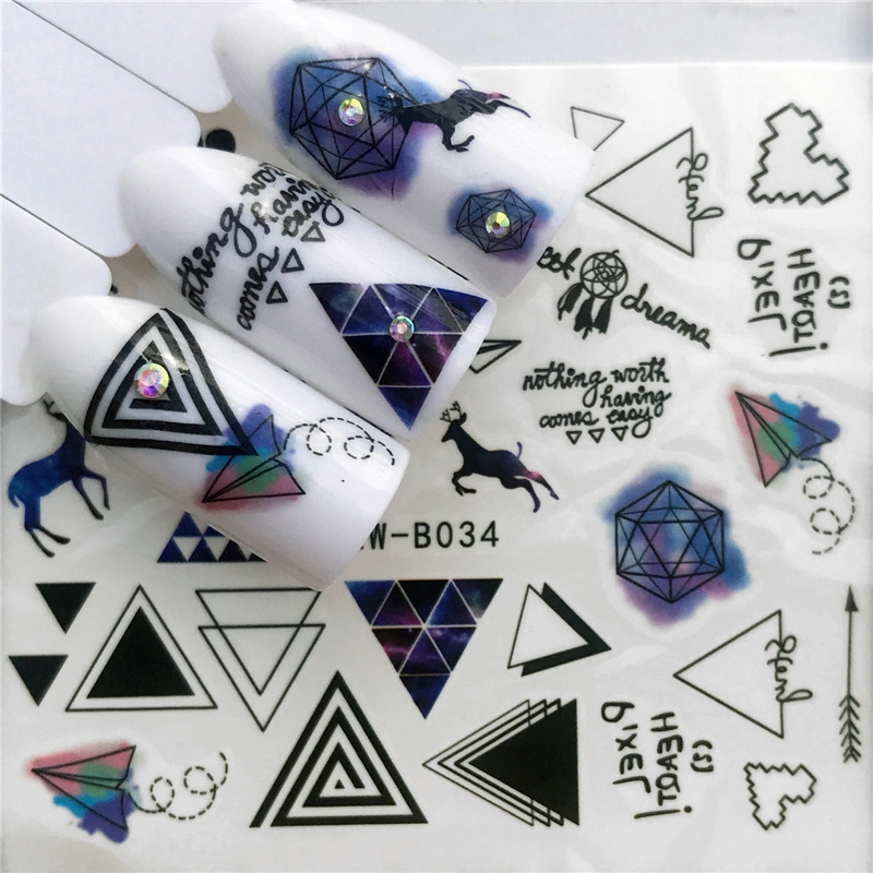 Водні наклейки на нігті Nail Perfect Water Stickers B034