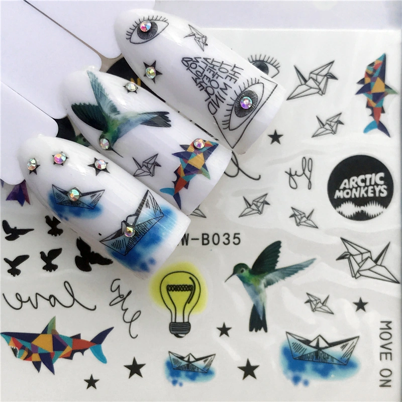 Водні наклейки на нігті Nail Perfect Water Stickers B035