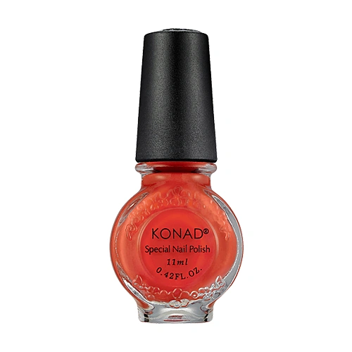 Лак для стемпінгу Konad Stamping Nail-polish Dark Orange темно-жовтогарячий, на акриловій основі 11ml
