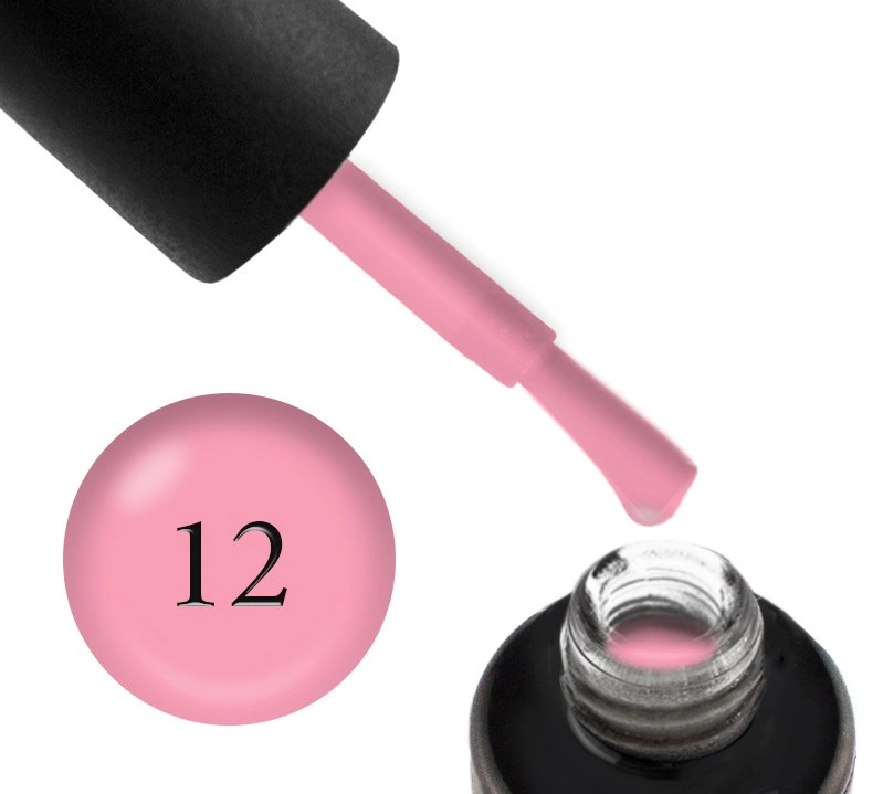 База камуфлююча для гель-лаку Naomi Rubber Comouflage Base Coat 012 холодний рожевий, каучукова 15 мл