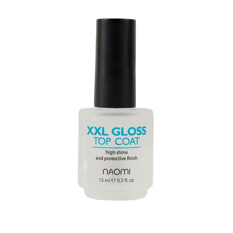 Верхнє захисне покриття для лаку Naomi XXL Mega Gloss З мокрим ефектом 15 мл