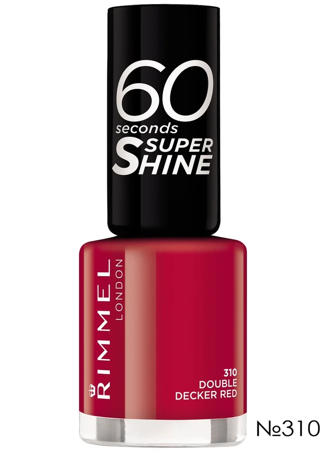 Лак для нігтів Rimmel 60 Seconds Nail Polish №310 Double Decker Red, емаль