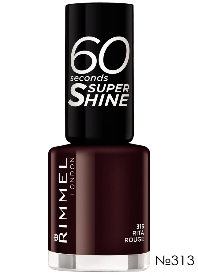 Лак для нігтів Rimmel 60 Seconds Nail Polish №313 Rita Rouge, емаль