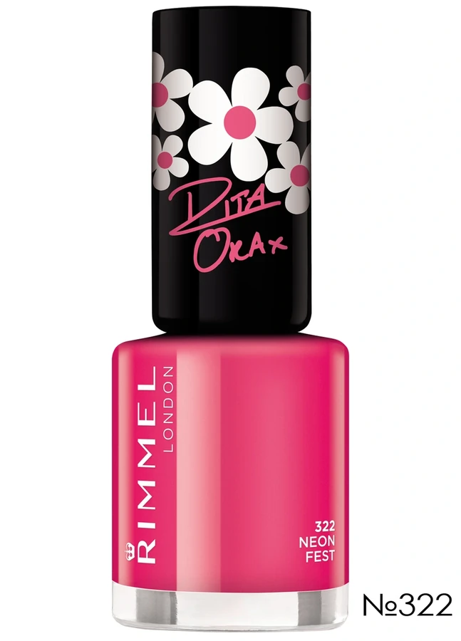Лак для нігтів Rimmel 60 Seconds Nail Polish №322 Neon Fest, емаль