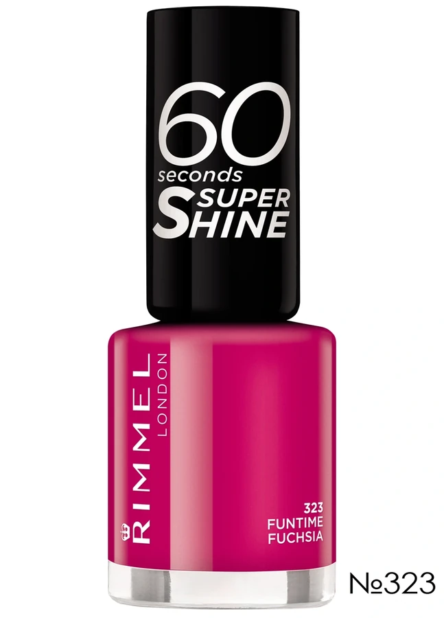 Лак для нігтів Rimmel 60 Seconds Nail Polish №323 Funtime Fuchsia, емаль
