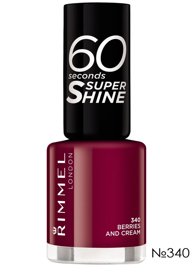 Лак для нігтів Rimmel 60 Seconds Nail Polish №340 Berries And Cream, емаль