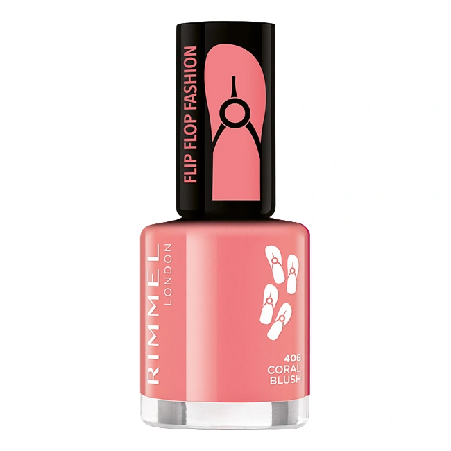 Лак для нігтів Rimmel 60 Seconds Nail Polish №406 Coral Blush, емаль