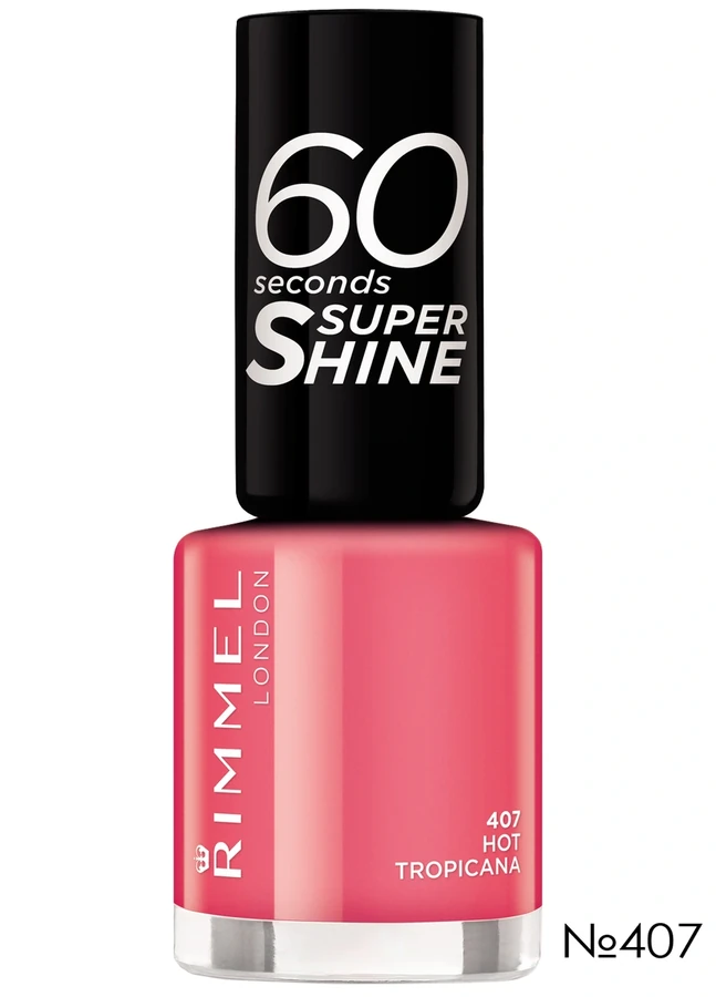Лак для нігтів Rimmel 60 Seconds Nail Polish №407 Hot Tropicana, емаль