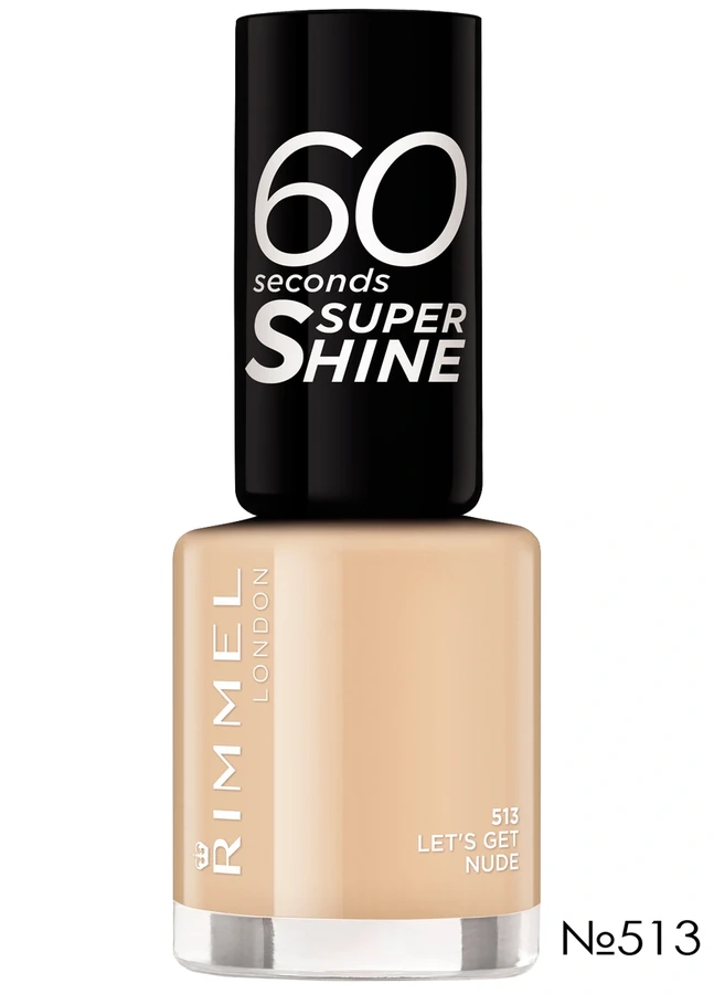 Лак для нігтів Rimmel 60 Seconds Nail Polish №513 Let`s Get Nude, емаль