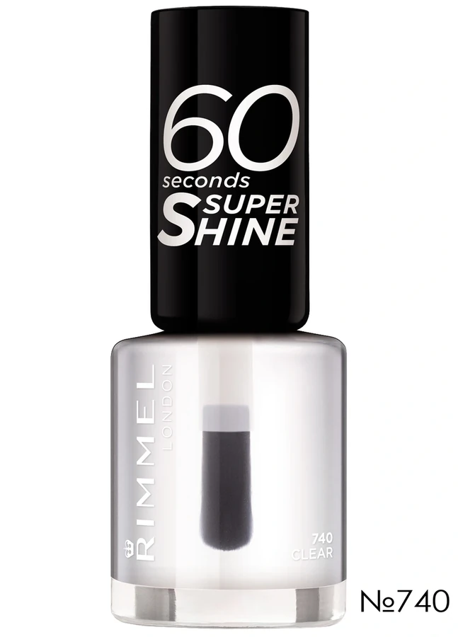 Лак для нігтів Rimmel 60 Seconds Nail Polish №740 Clear, прозорий