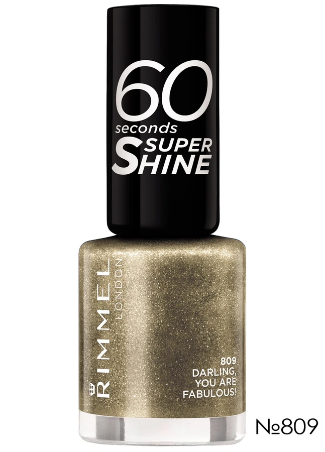 Лак для нігтів Rimmel 60 Seconds Nail Polish №809 Darling, You Are Fabulous!, з шиммером