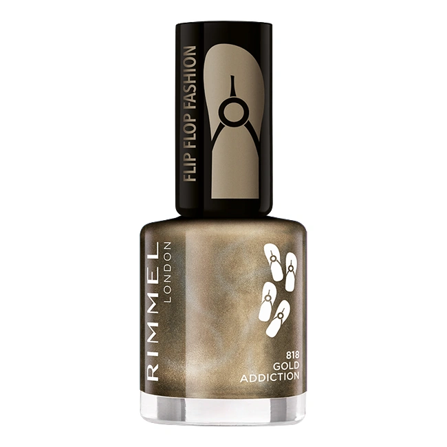 Лак для нігтів Rimmel 60 Seconds Nail Polish №818 Gold Eddiction, перламутровий