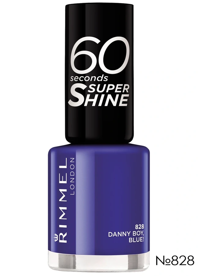 Лак для нігтів Rimmel 60 Seconds Nail Polish №828 Danny Boy, Blue!, емаль