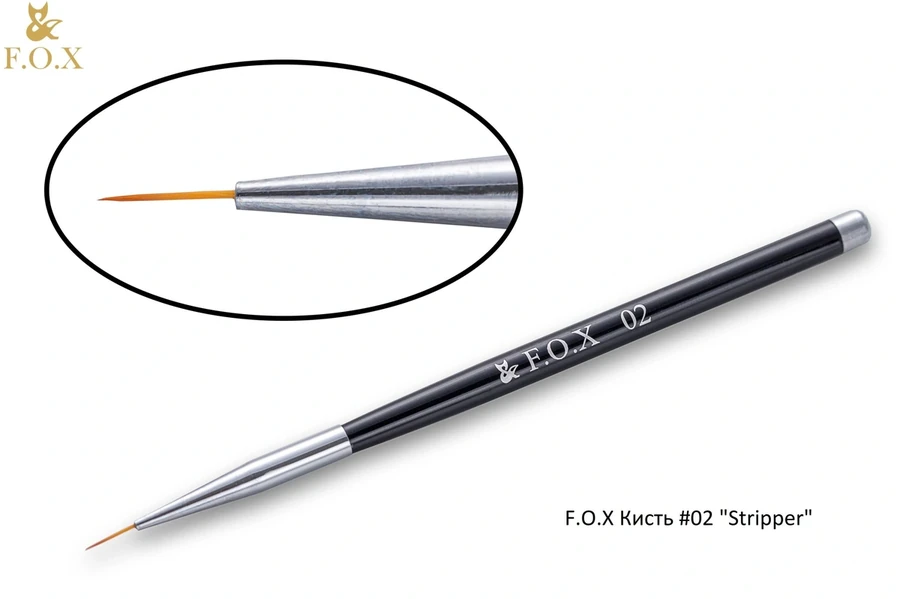 Пензлик для розпису FOX Art Brush №02 Stripper For Painting