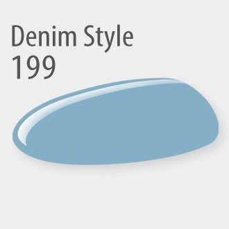 Гель-лак PNB №199 Denim Style приглушений блакитний, емаль 8 мл