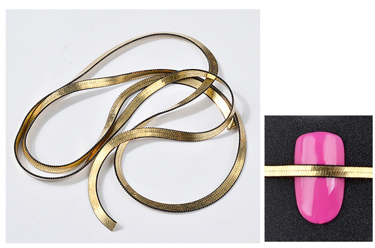 Ланцюжок для дизайну Nail Perfect Gold Chain Snake for Design