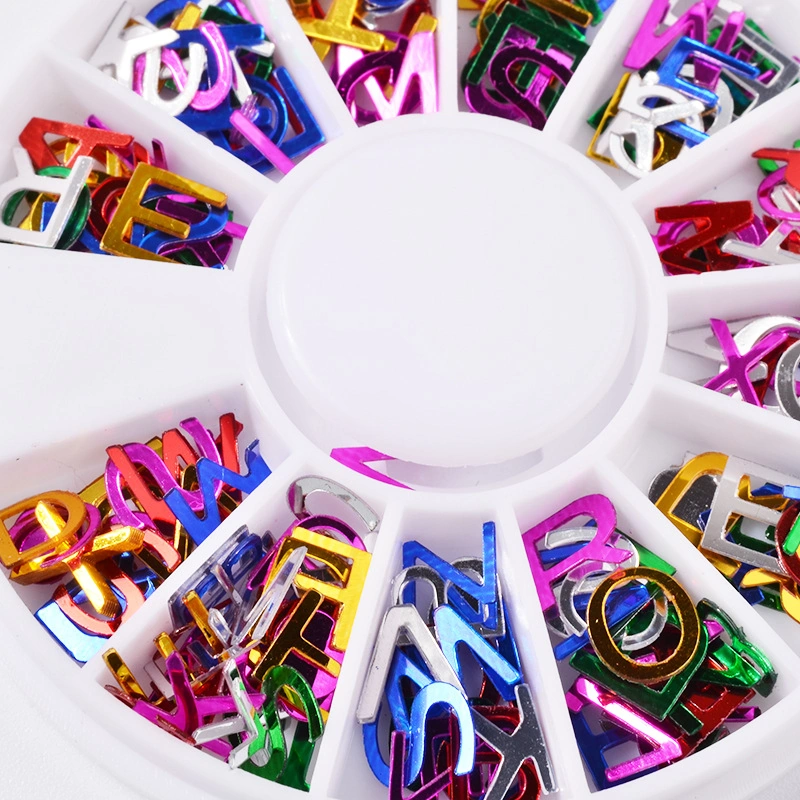 Різнокольорові літери Nail Perfect Letters for Design латиниця