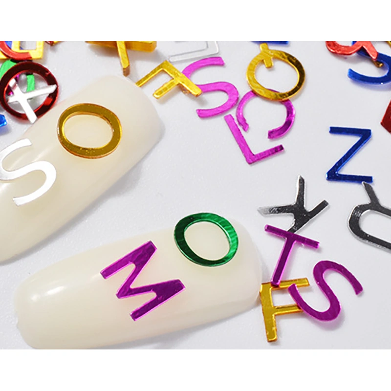 Різнокольорові літери Nail Perfect Letters for Design латиниця
