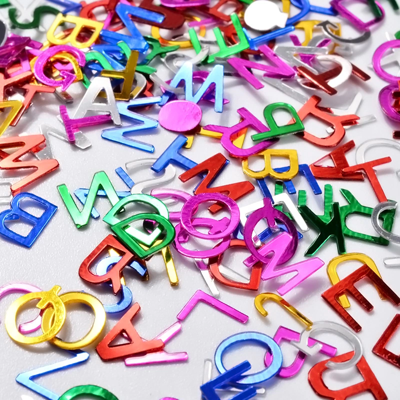 Різнокольорові літери Nail Perfect Letters for Design латиниця