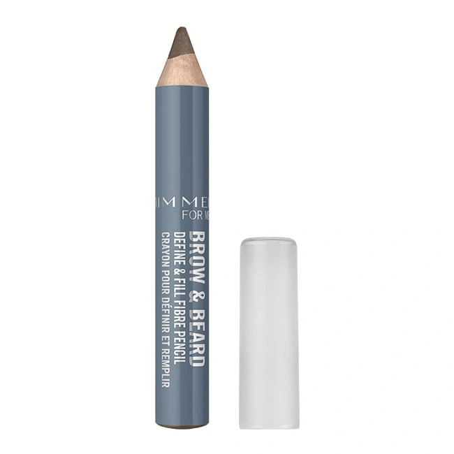 Олівець для брів та бороди Rimmel Men Brow&Beard Pencil With Fibers №02 з волокнами