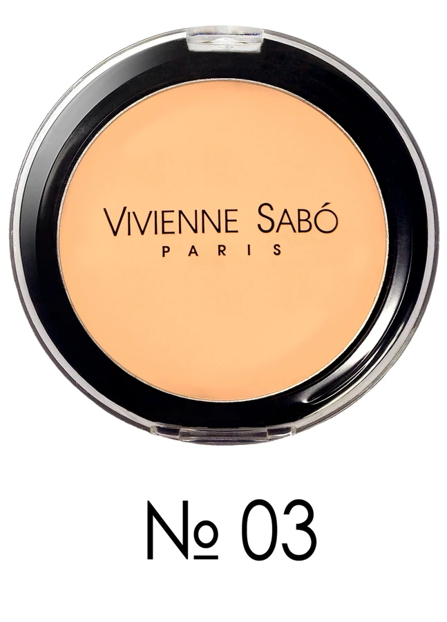 Компактна пудра, що матує Vivienne Sabo Joli Moyen Compact Powder Mating №03 без дзеркала
