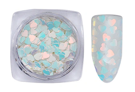 Конфетті-каміфубукі Nail Perfect Confetti Holographic Hearts