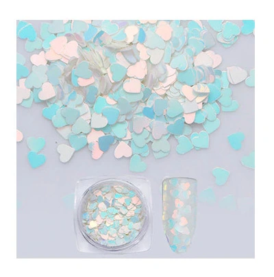 Конфетті-каміфубукі Nail Perfect Confetti Holographic Hearts