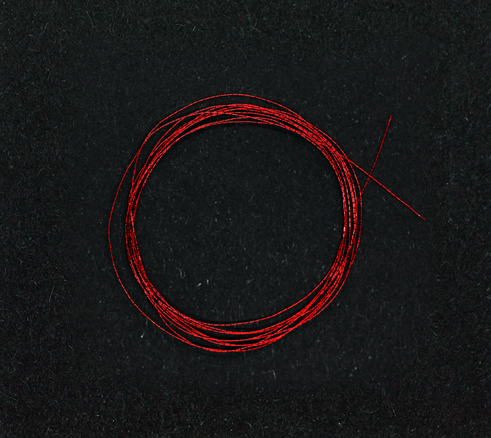 Нитка для дизайну Nail Perfect Thread for Design Red червоний 1 м